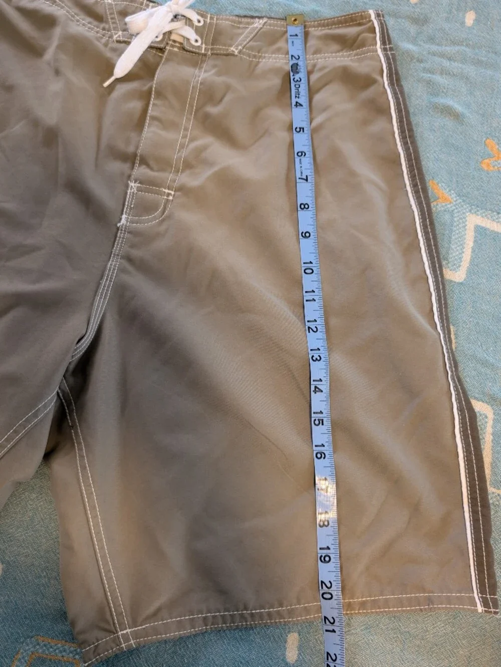 Joe Boxer Swim Shorts Mens Medium Gray/Taupe